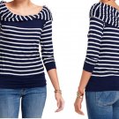 Anthropologie Forever French Top Medium 6 8 Blue White Stripes Shirt Tee Blouse Anthropologie Forever French Top Medium 6 8 Blue White Stripes Shirt Tee Blouse