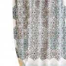 Anthropologie Kaleidoscope Patch Shower Curtain Charcoal Blue Yellow White Motif Cotton Machine Wash Anthropologie Kaleidoscope Patch Shower Curtain Charcoal Blue Yellow White Motif Cotton Machine Wash