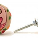 Anthropologie Avian Knob 4 Knobs Pull Whimsical Flowers Pink Bird Ashley Longshore Anthropologie Avian Knob 4 Knobs Pull Whimsical Flowers Pink Bird Ashley Longshore