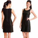 Halogen Genuine Leather Knit Sheath Dress Petite 8 Black 8P Lined GORGOUES NWT Halogen Genuine Leather Knit Sheath Dress Petite 8 Black 8P Lined GORGOUES NWT