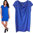Eileen Fisher Dress XSmall 2 4 Deep Sky Blue $188 Vintage Drape Front Viscose Eileen Fisher Dress XSmall 2 4 Deep Sky Blue $188 Vintage Drape Front Viscose