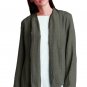Eileen Fisher Basket Weave Jacket Small 4 6 Green $278 Breathable Italian Fabric NWT