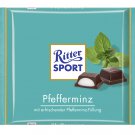RITTER SPORT Chocolate Bar - Pfefferminz - 100 g - from Germany- FRESH from Germany
