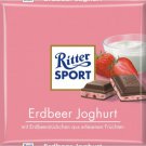 RITTER SPORT Chocolate Bar - Erdbeer Joghurt - 100 g - from Germany- FRESH from Germany
