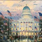 Flags over the Capitol-Size18x27 by Thomas Kinkade
