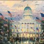 Flags over the Capitol-Size18x27 by Thomas Kinkade