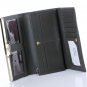 Sarah E. Dark Green (White) Real Python Skin Wallet