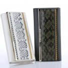 Sarah E. Dark Green (White) Real Python Skin Wallet