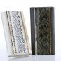 Sarah E. Dark Green (White) Real Python Skin Wallet