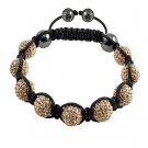 Tresor Paris Shamballa Crystal Bracelets,logo box,bag #081