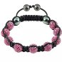 Tresor Paris Shamballa Crystal Bracelets,logo box,bag #085