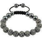 Tresor Paris Shamballa Crystal Bracelets,logo box,bag #113
