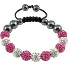 Tresor Paris Shamballa Crystal Bracelets,logo box,bag #116
