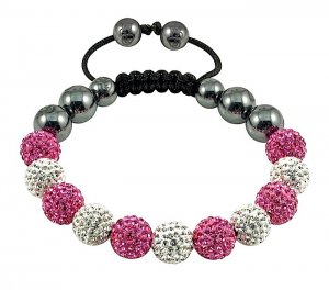 Tresor Paris Shamballa Crystal Bracelets,logo box,bag #116