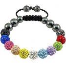 Tresor Paris Shamballa Crystal Bracelets,logo box,bag #118