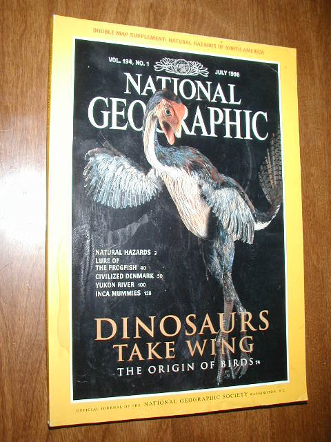 National Geographic Vol. 194 No. 1 July 1998 Dinosaurs Take Wing - The ...