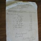 Funk & Crabill Vintage 1941 Plumbers Receipt Strasburg, VA Grover P. Funk & J. Walter Crabill (192)