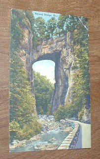 Vintage 1951 Natural Bridge Virginia Postcard