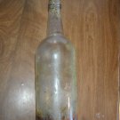 Vintage Clear Glass Bottle with Cork Top no markings on bottle 12" bottle