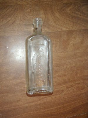 Vintage Clear Glass Medicine Bottle - eSale