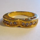 Gold Tone Heart Ring Size 7.5 Jewelry, Valentine