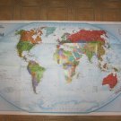 National Geographic Double sided Map The World and The World Satellite (2011)