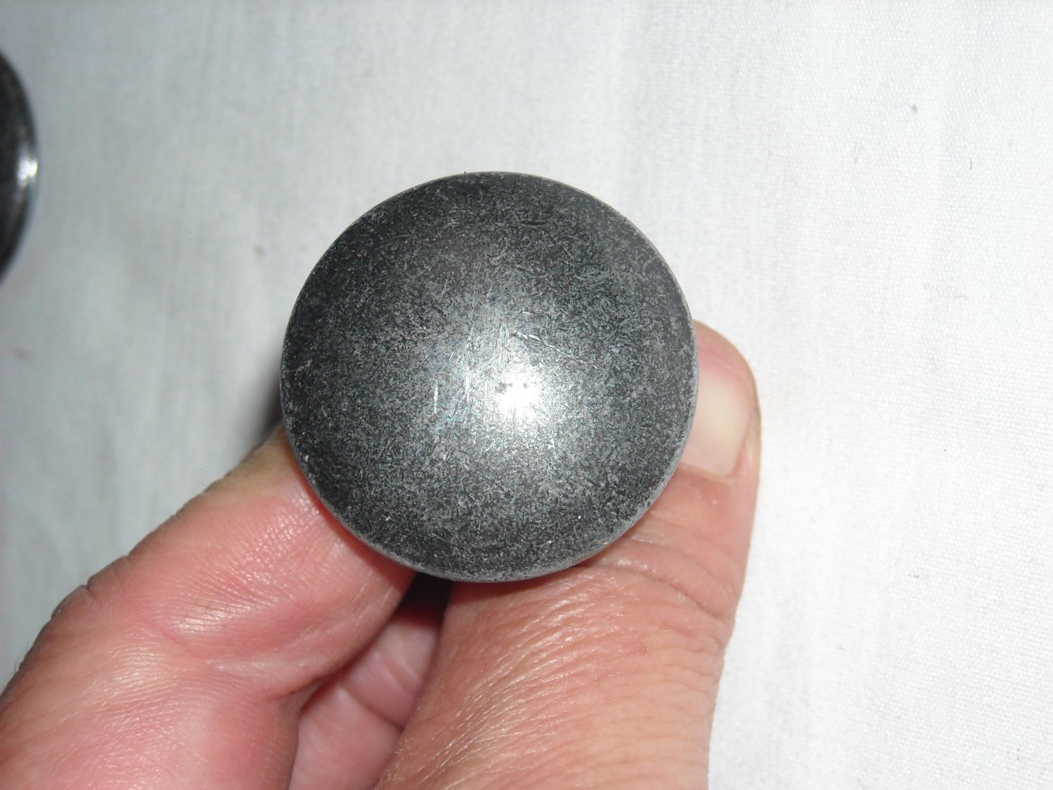 3 Gray Metal Drawer Knobs / Door Knobs (CMB2) 1" diameter