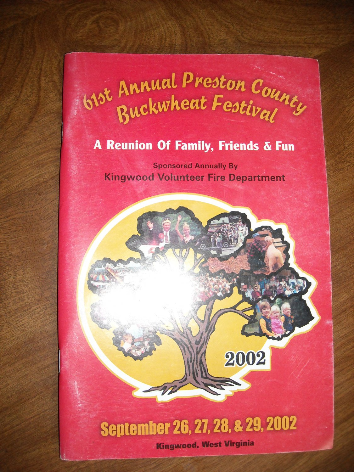 Preston County Buckwheat Festival Magazine Kingwood, Wv (2002) 61st 