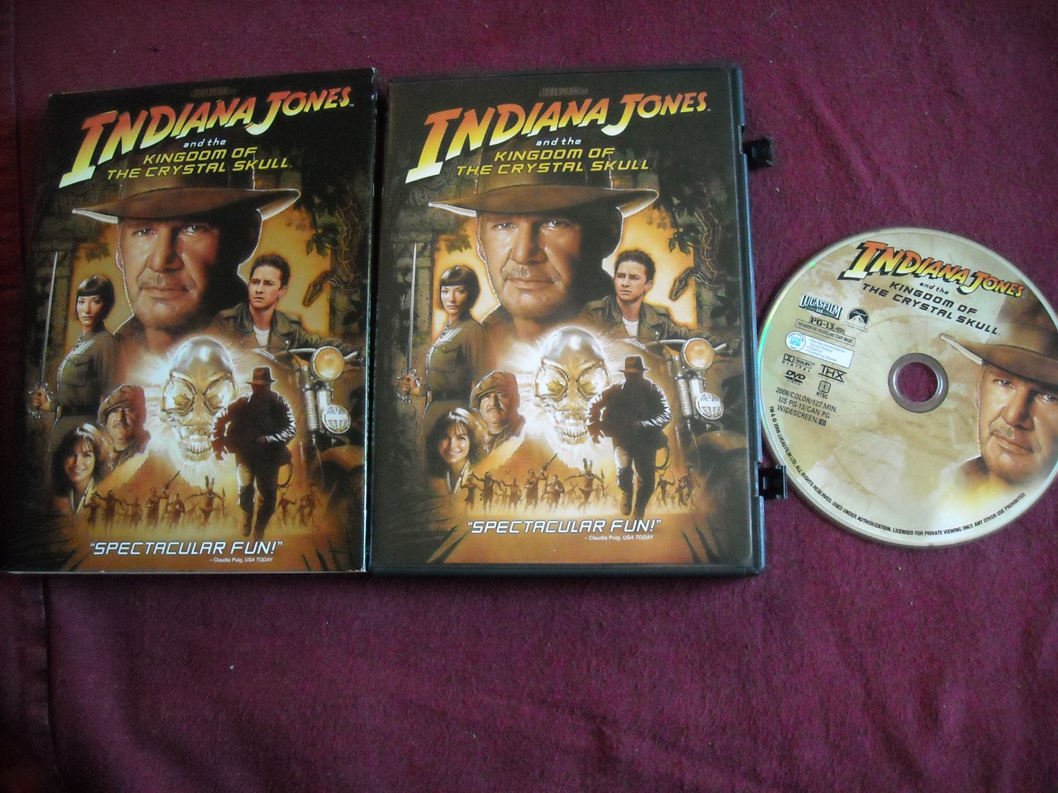 Indiana Jones and the Kingdom of the Crystal Skull (DVD, 2008) for sale  online