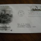 Steamboats Booklet Stamps - Experiment - 1989 First Day Cover Envelope