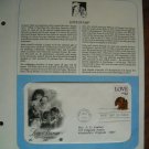 Love Stamp 1986 Postal Commemorative Society First Day Cover Sheet Sent From The Heart