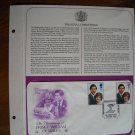 The Christening of Prince William of Wales 1982 Postal Commemorative Society First Day Cover Sheet The Christening of Prince William of Wales 1982 Postal Commemorative Society First Day Cover Sheet
