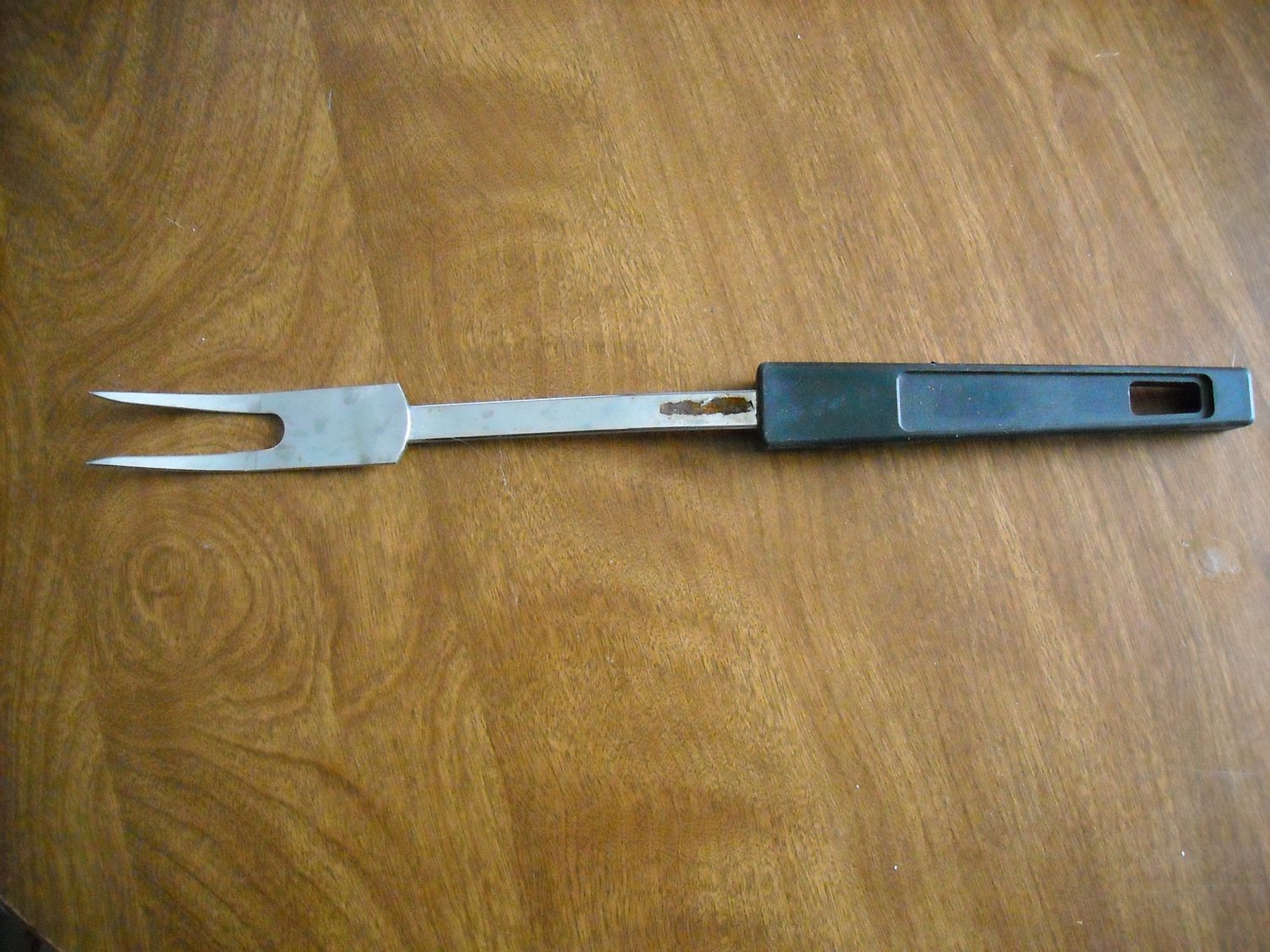 Black Plastic Handle Kitchen Carving Fork Utensil (wtnk94) (b1)