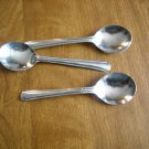 Three Cargo Stainless Steel Dessert Spoons (wtnk14)