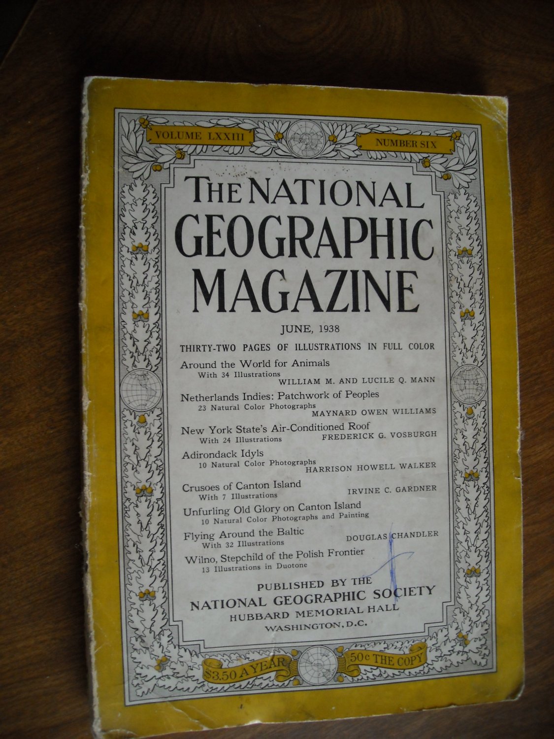 National Geographic June 1938 Vol. LXXIII Vol. 73 No. 6 Netherlands ...