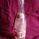 Vintage 1940's Pepsi Cola Soda Bottle 8 Fl. Oz.