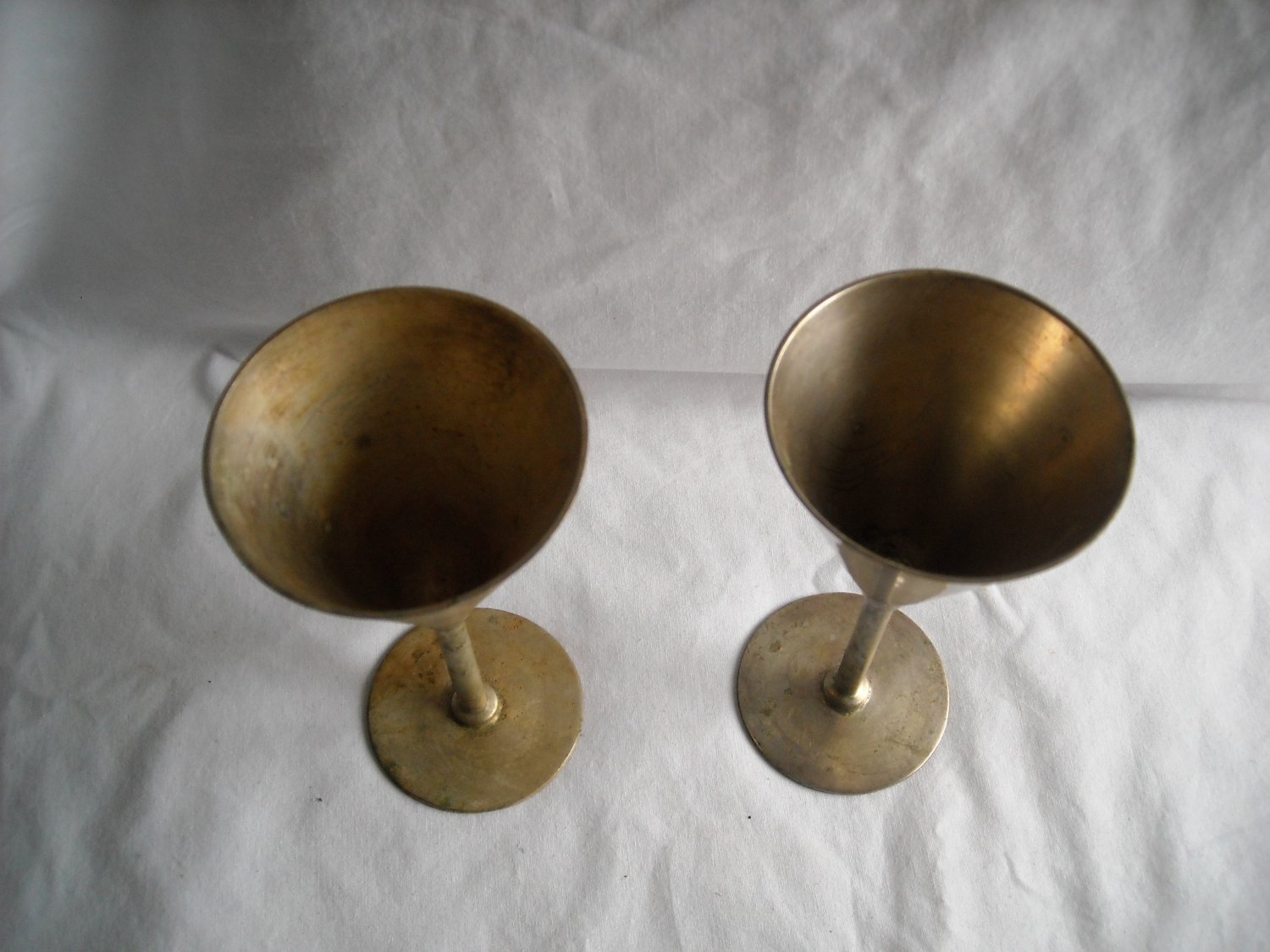Solid Brass Made in India Goblets (CMB4) 5 1/4" high