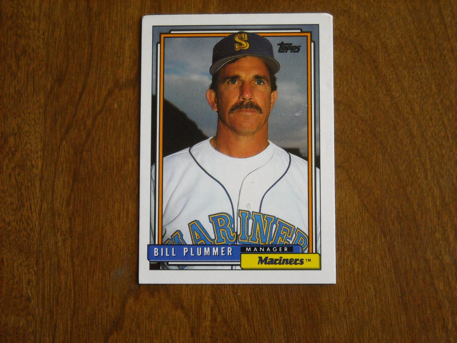 Bill Plummer Seattle Mariners Manager 171 1992 Topps Baseball Card