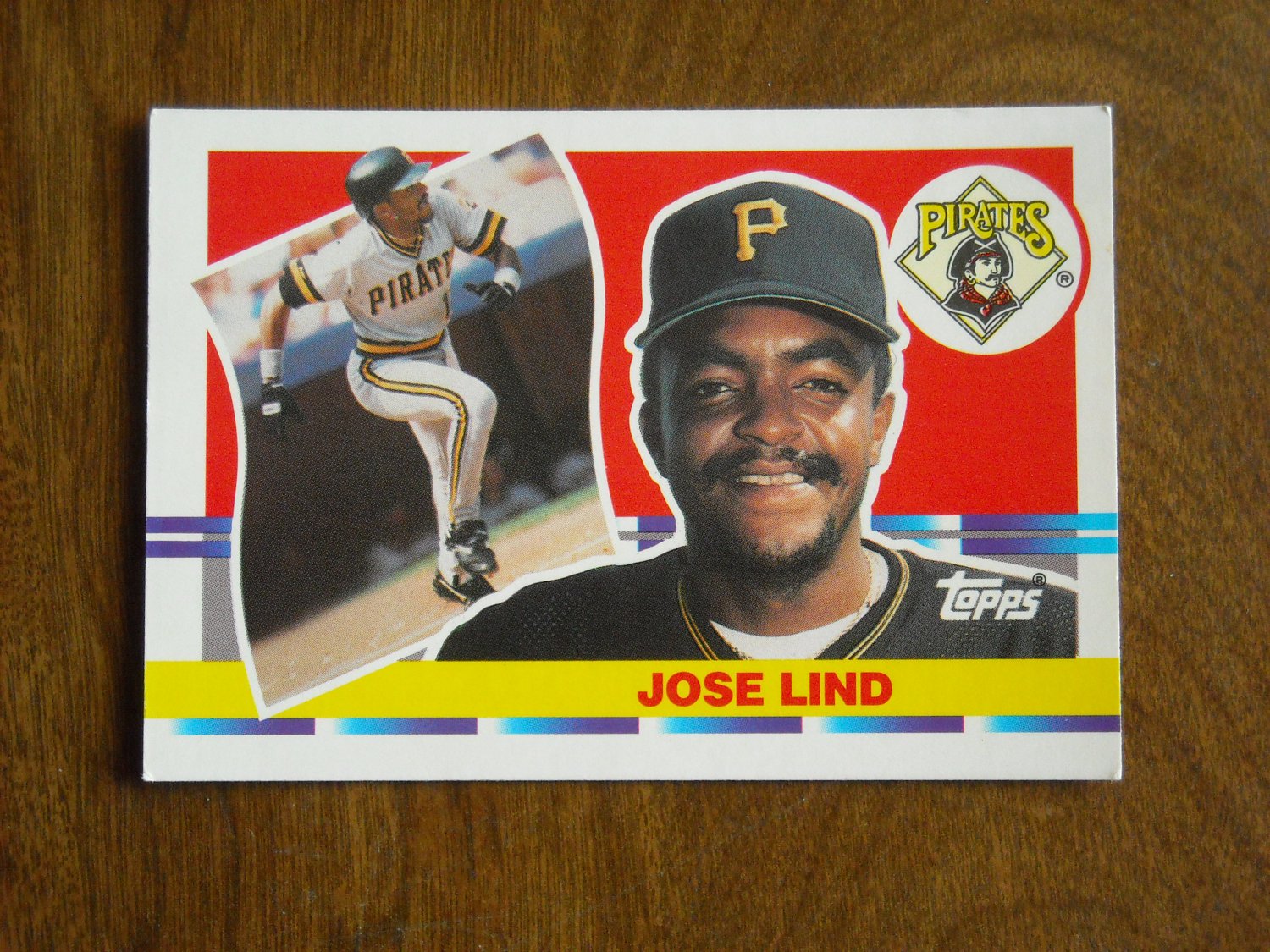 Jose Lind Pittsburgh Pirates Second Base Card No 196 1990 Topps