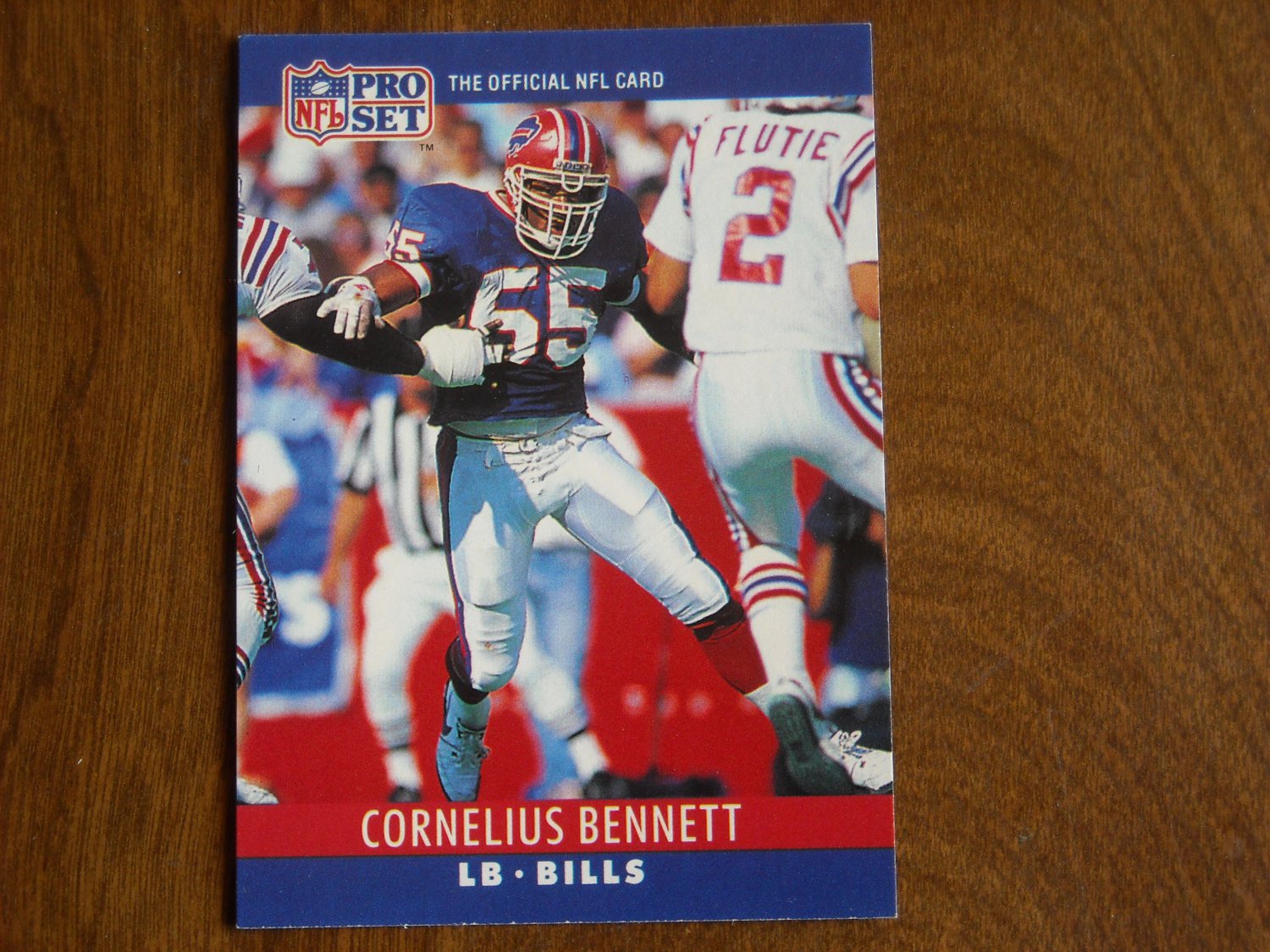 Cornelius Buffalo Bills Linebacker Card No. 39 1990 NFL Pro