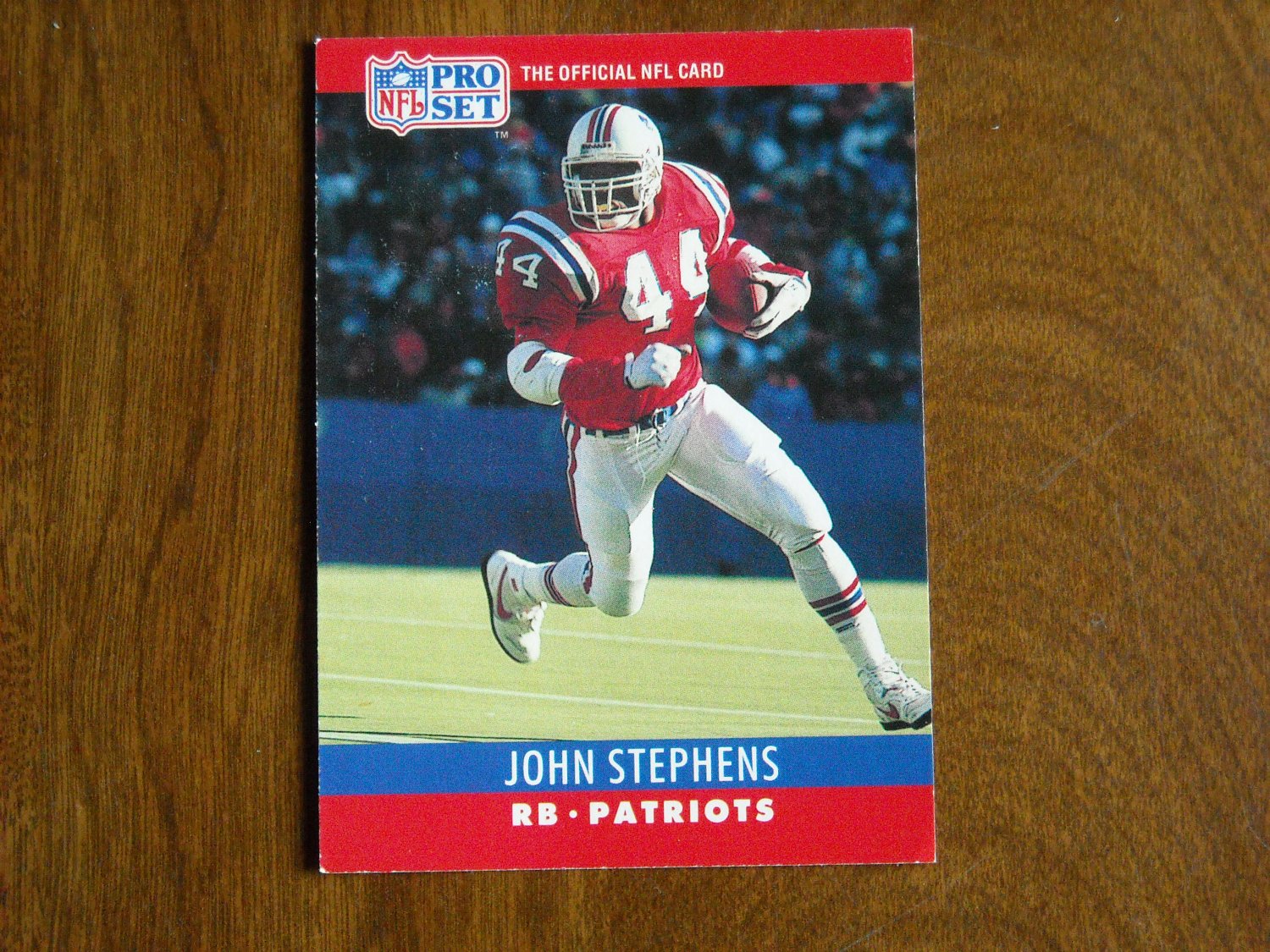 John Stephens New England Patriots #207 - 1990 NFL Pro Set Football Card