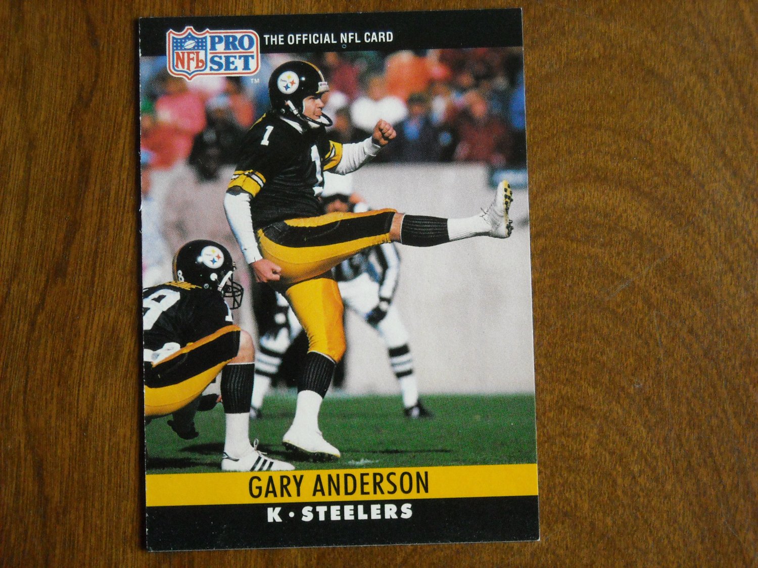 Gary Anderson Pittsburgh Steelers 266 1990 NFL Pro Set Football Card