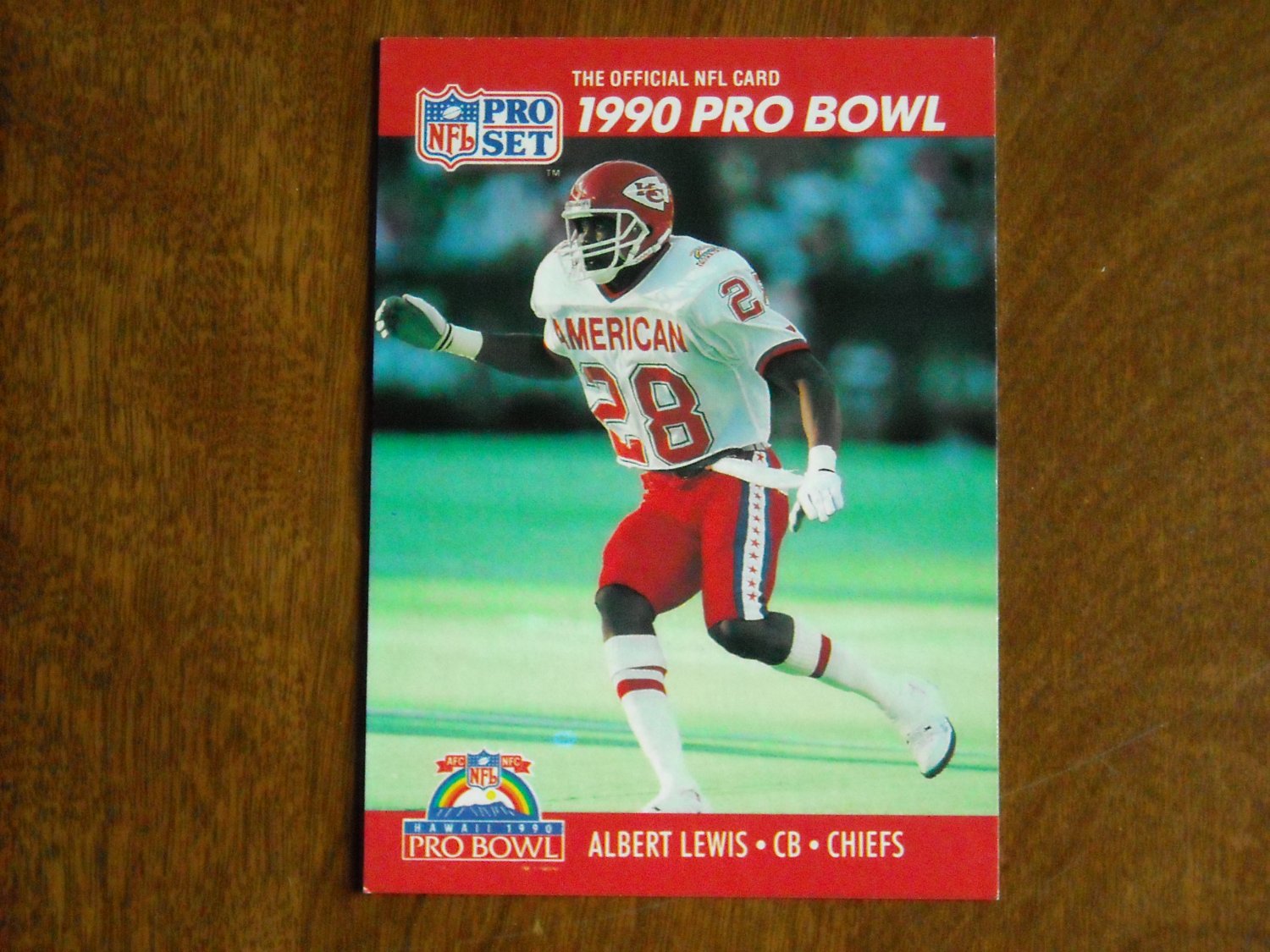 Albert Lewis Kansas City Chiefs CB Card No. 350 1990 NFL Pro Set