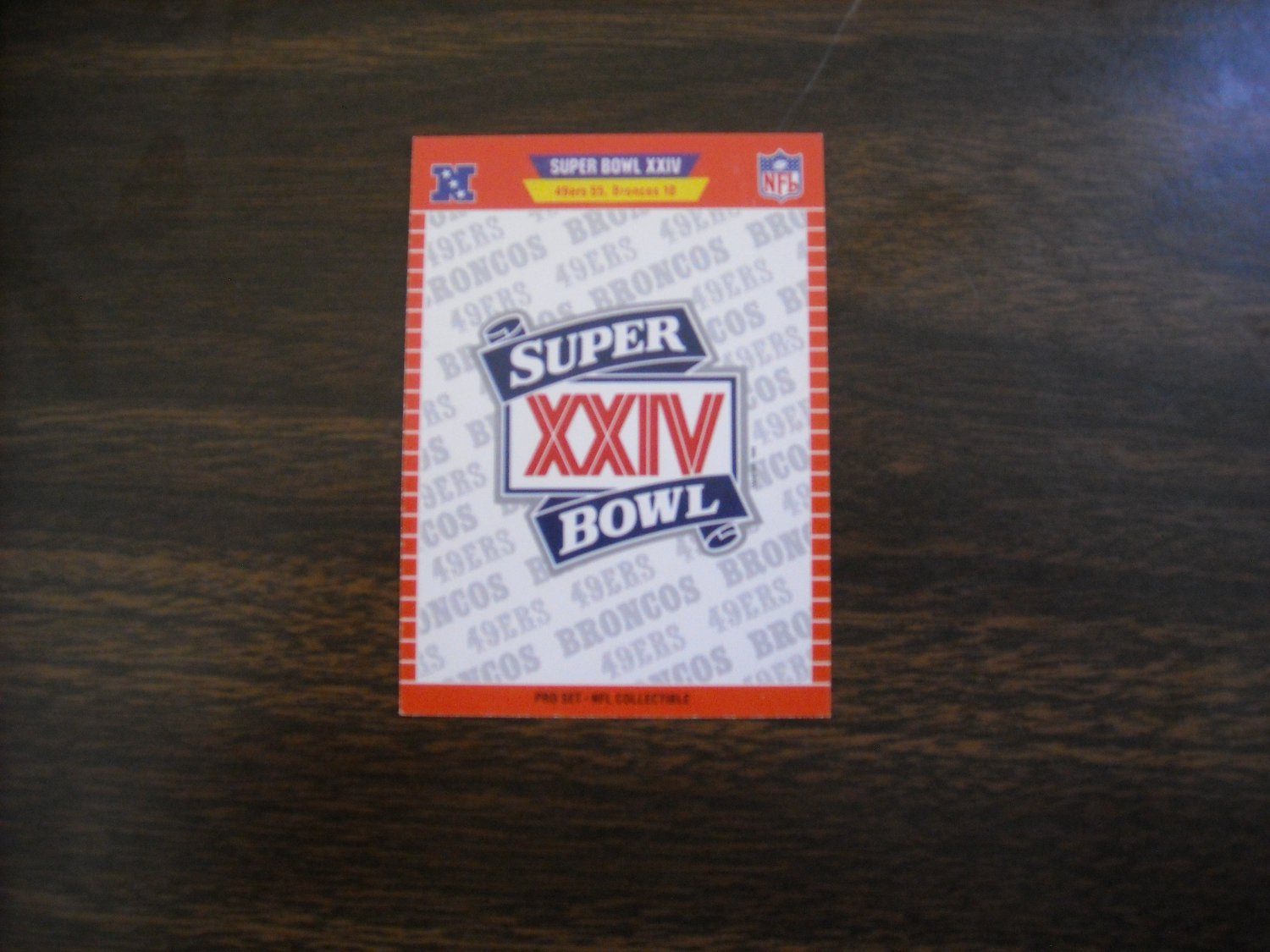 nfl pro set super bowl xxiv