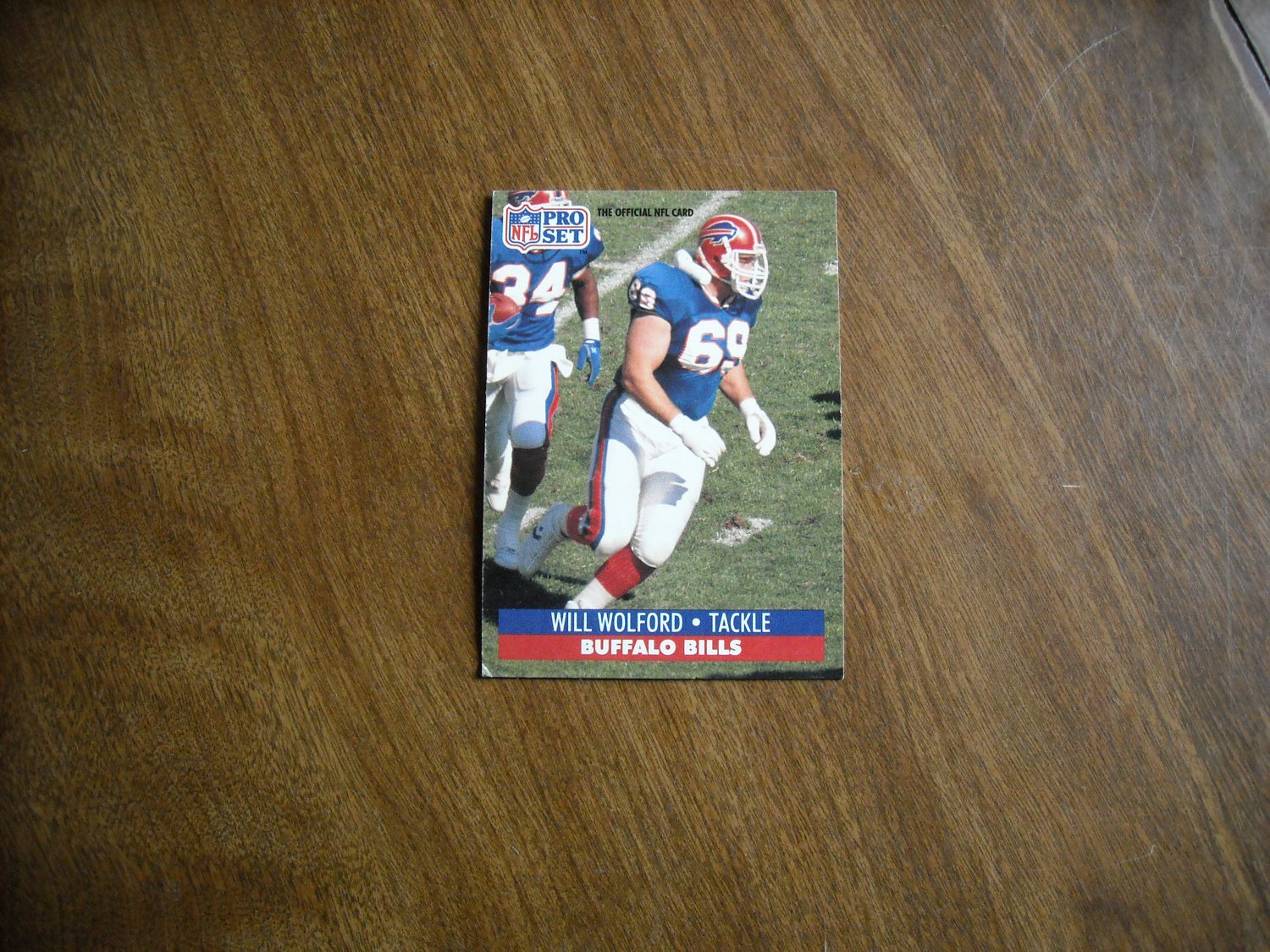 Will Wolford Buffalo Bills #88 - 1991 NFL Pro Set Football Card