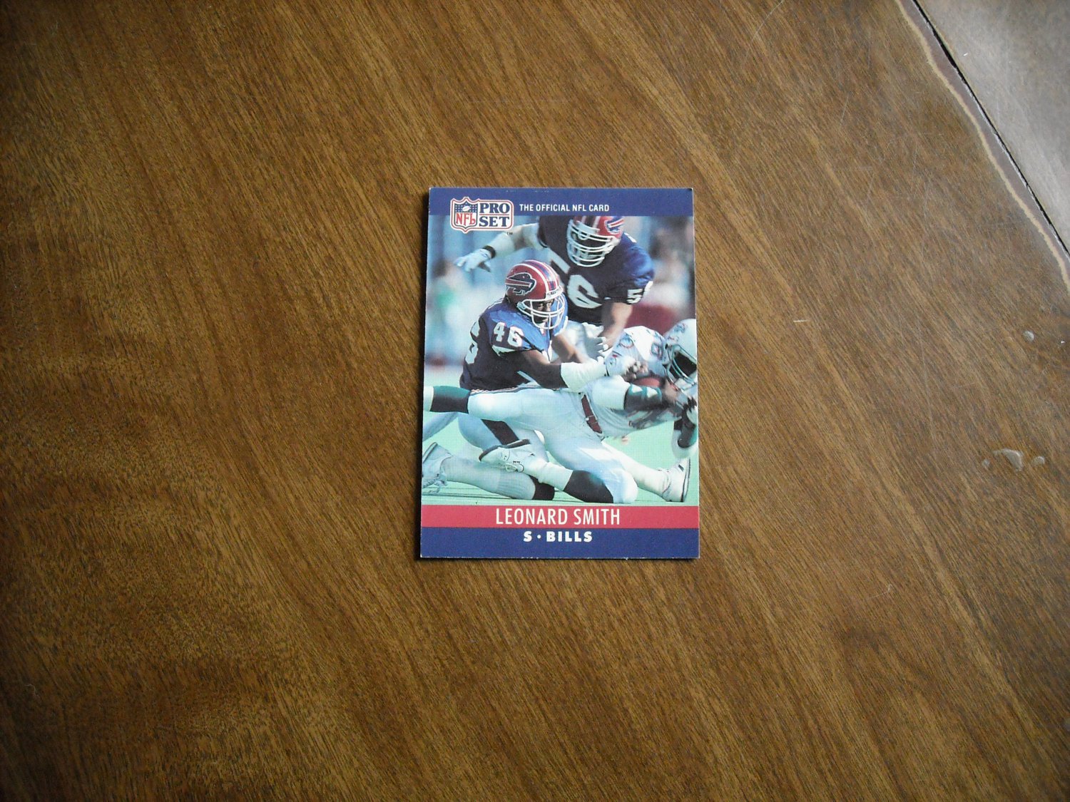 Leonard Smith Buffalo Bills #46 - 1990 NFL Football Card