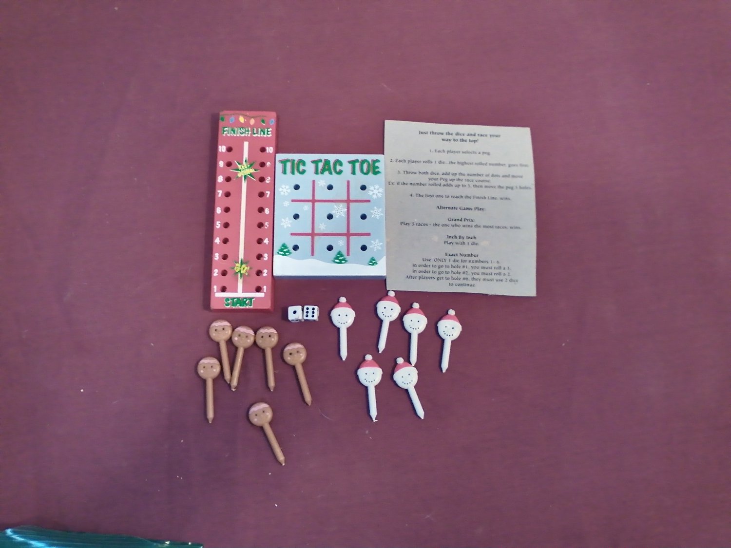 Tic Tac Toe and a Peg Board Race Exact Number Game 2-in-1 (mw) (GTB1)