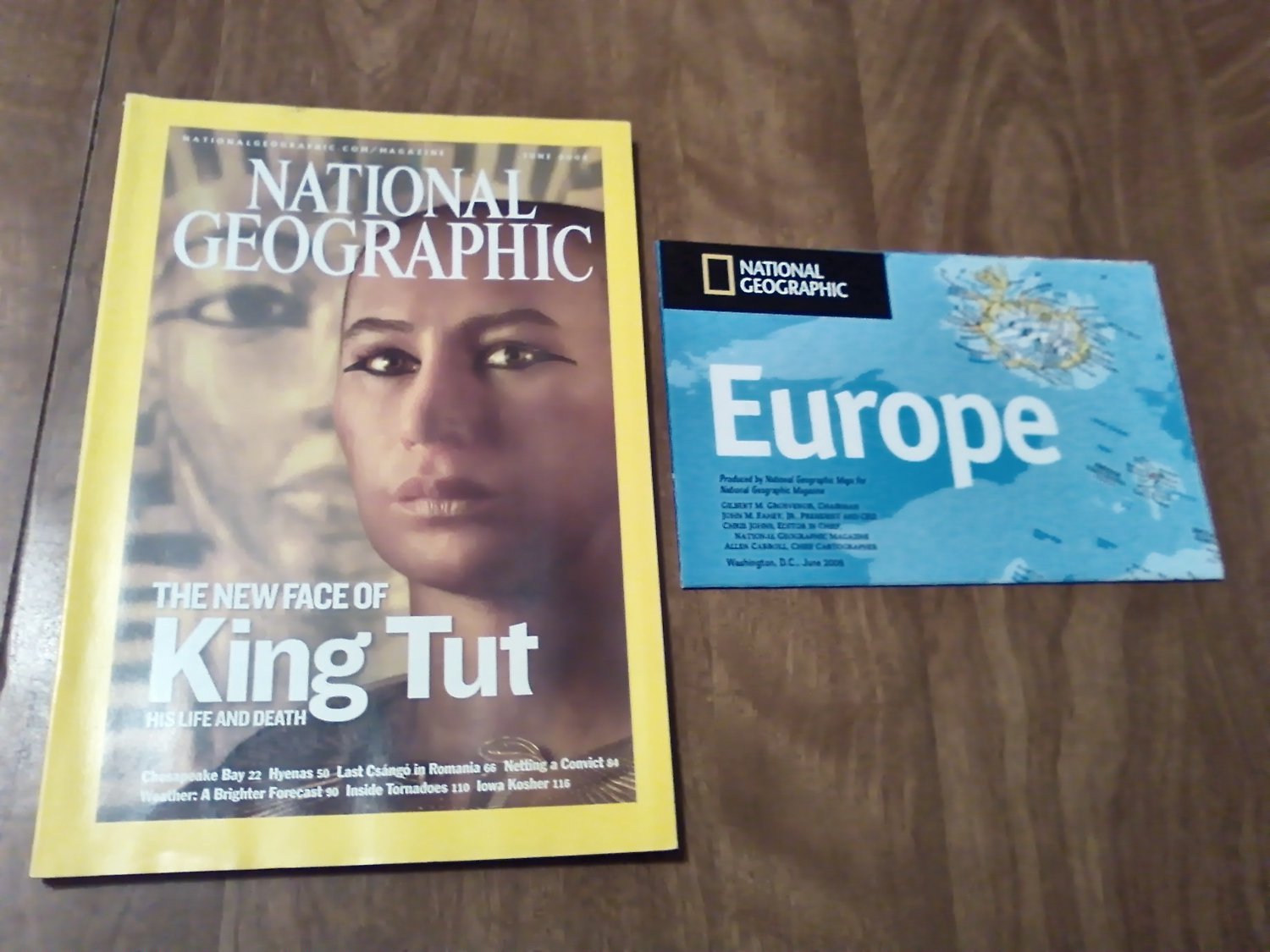 National Geographic June 2005 Vol. 207 No. 6 Europe, Tut, Chesapeake