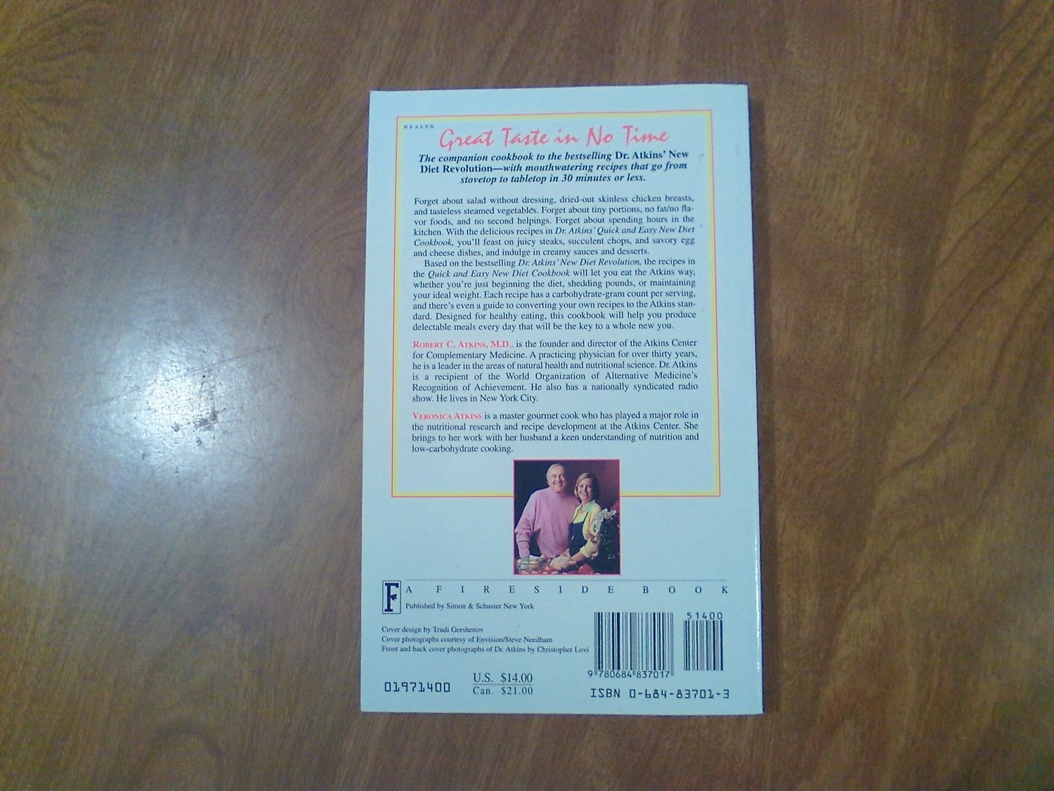 Dr. Atkins' Quick and Easy New Diet Cookbook Robert C
