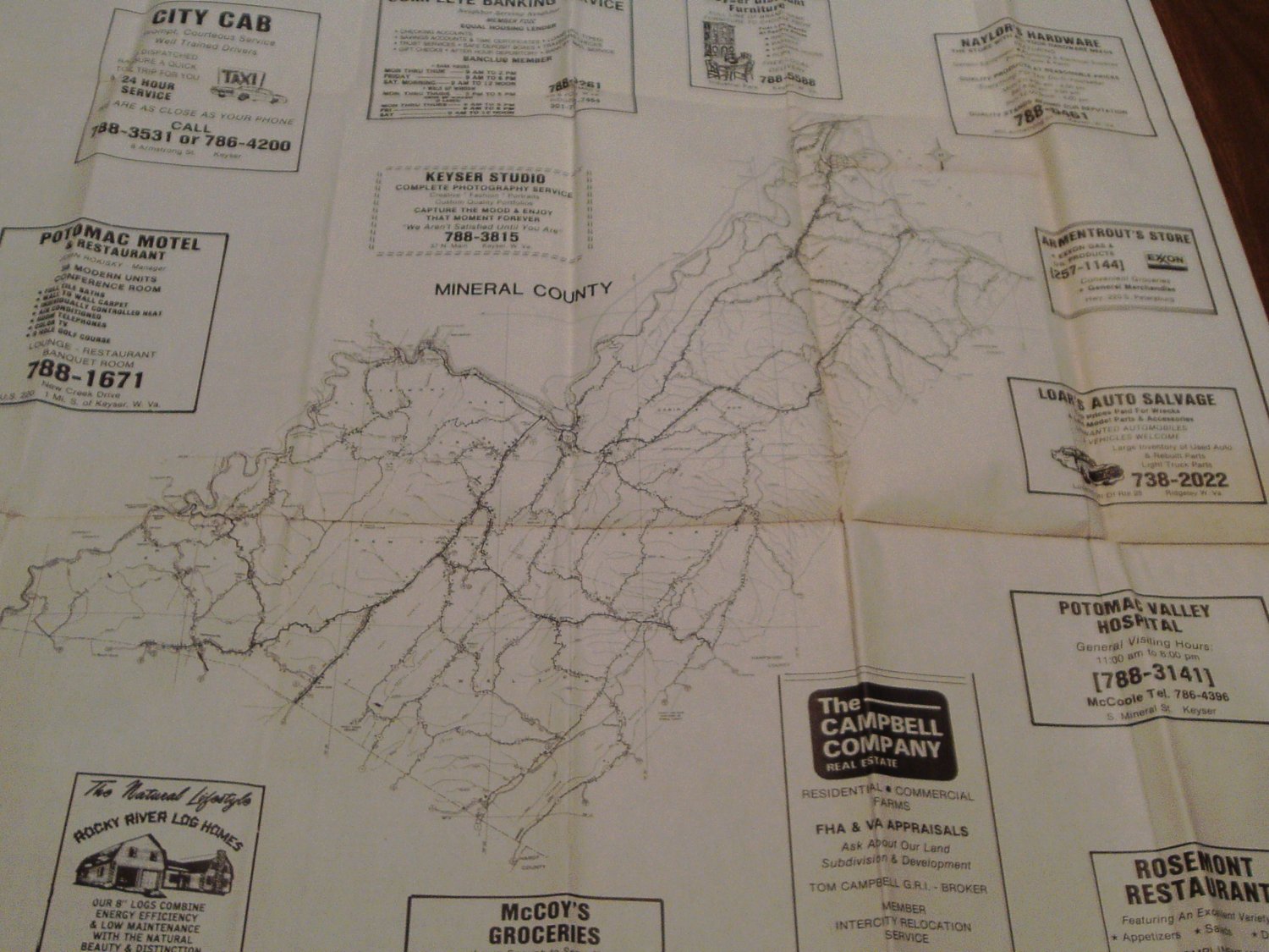 Keyser and Mineral County and Romney and Hampshire County West Virginia